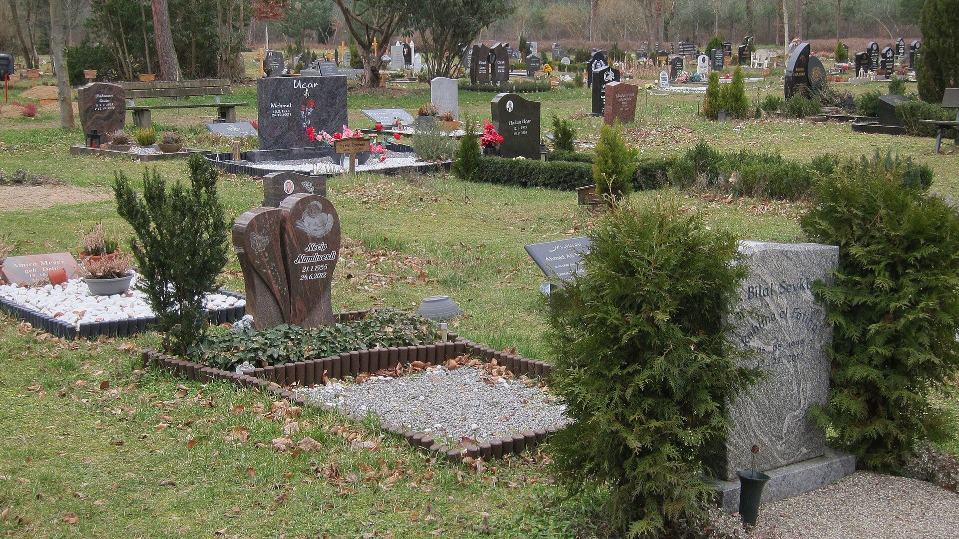Muslimisches Gräberfeld auf dem Waldfriedhof Darmstadt